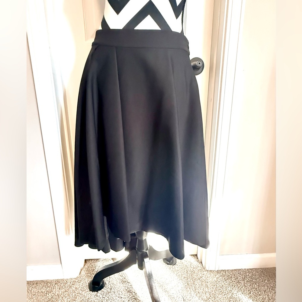 Medium asymmetrical black skirt